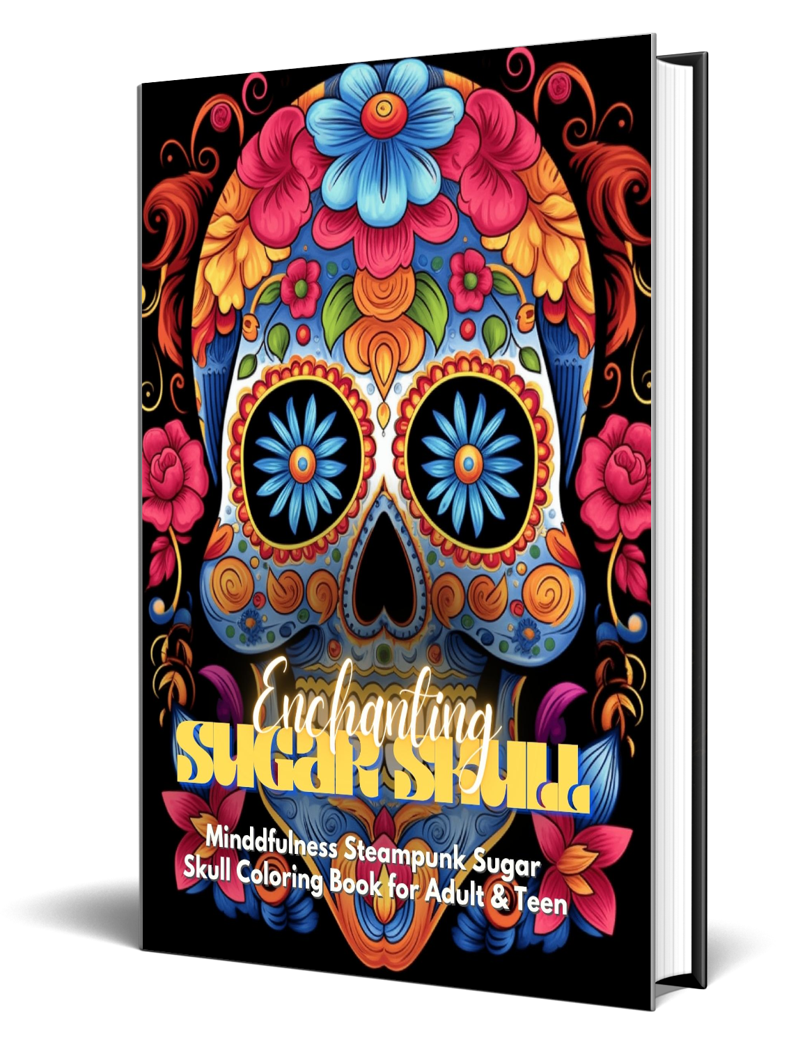 Enchanting Sugar Skull Adult Coloring Book